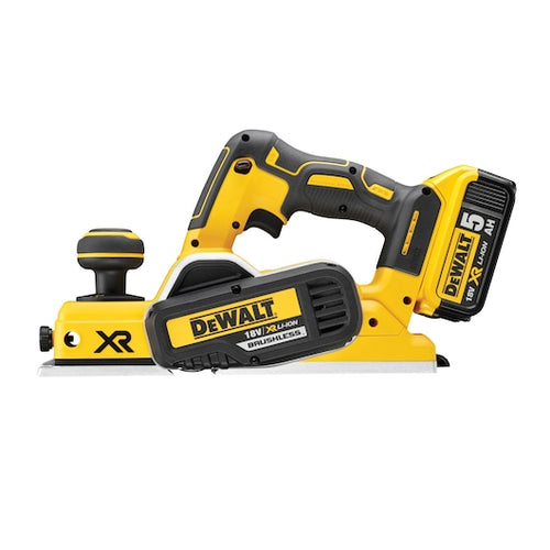 18V XR hiiliharjaton höylä, 2 x 5 Ah